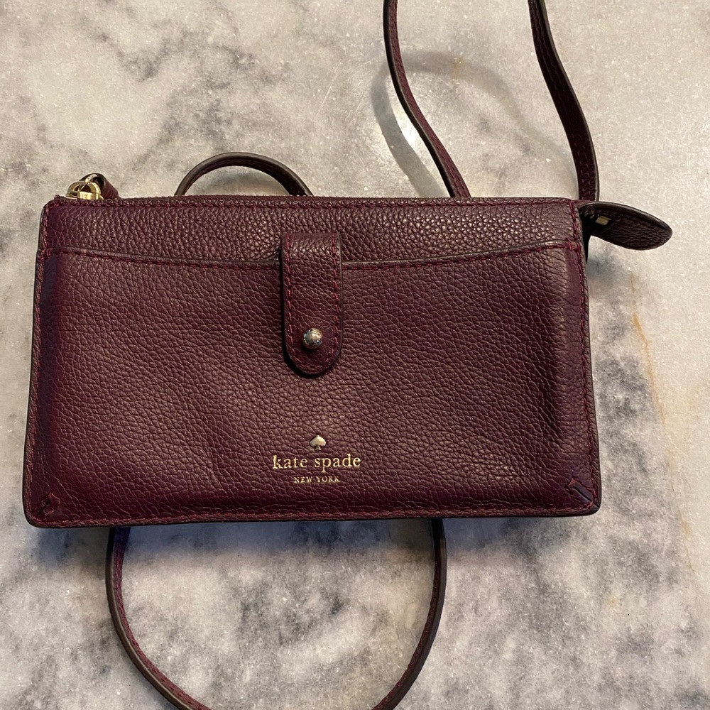 Kate Spade Burgundy Crossbody/Wallet